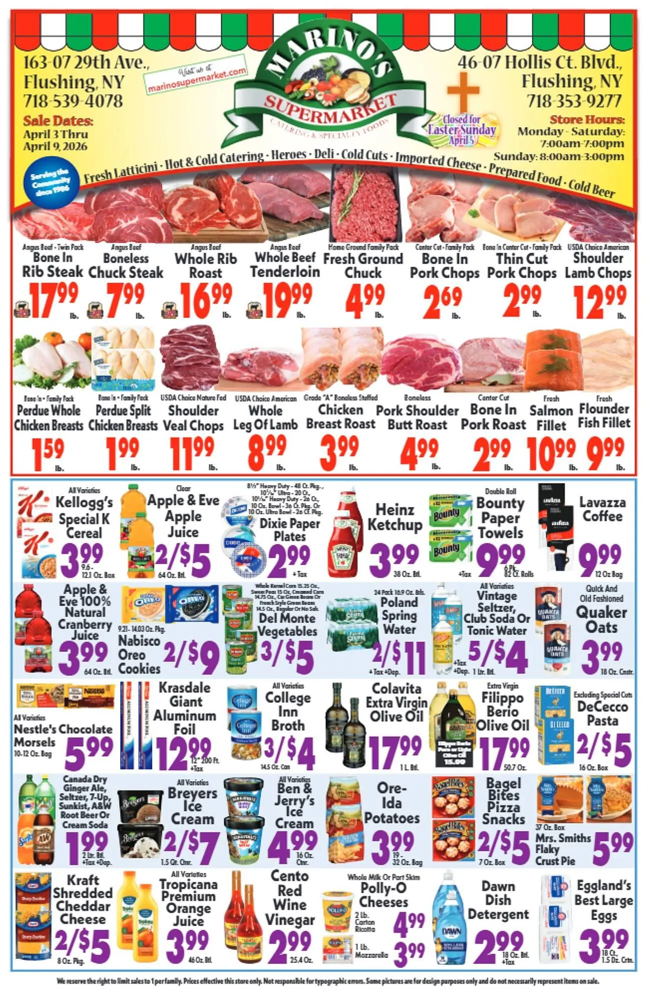 Weekly ad Marino's Supermarket weekly ad from April 3 to April 9 2026 - Page 1