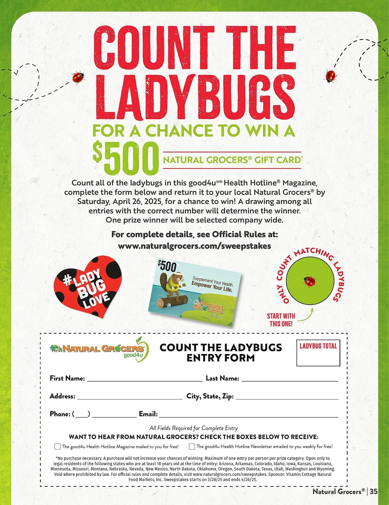 Weekly ad Natural Grocers ad from April 18 to April 26 2025 - Page 35