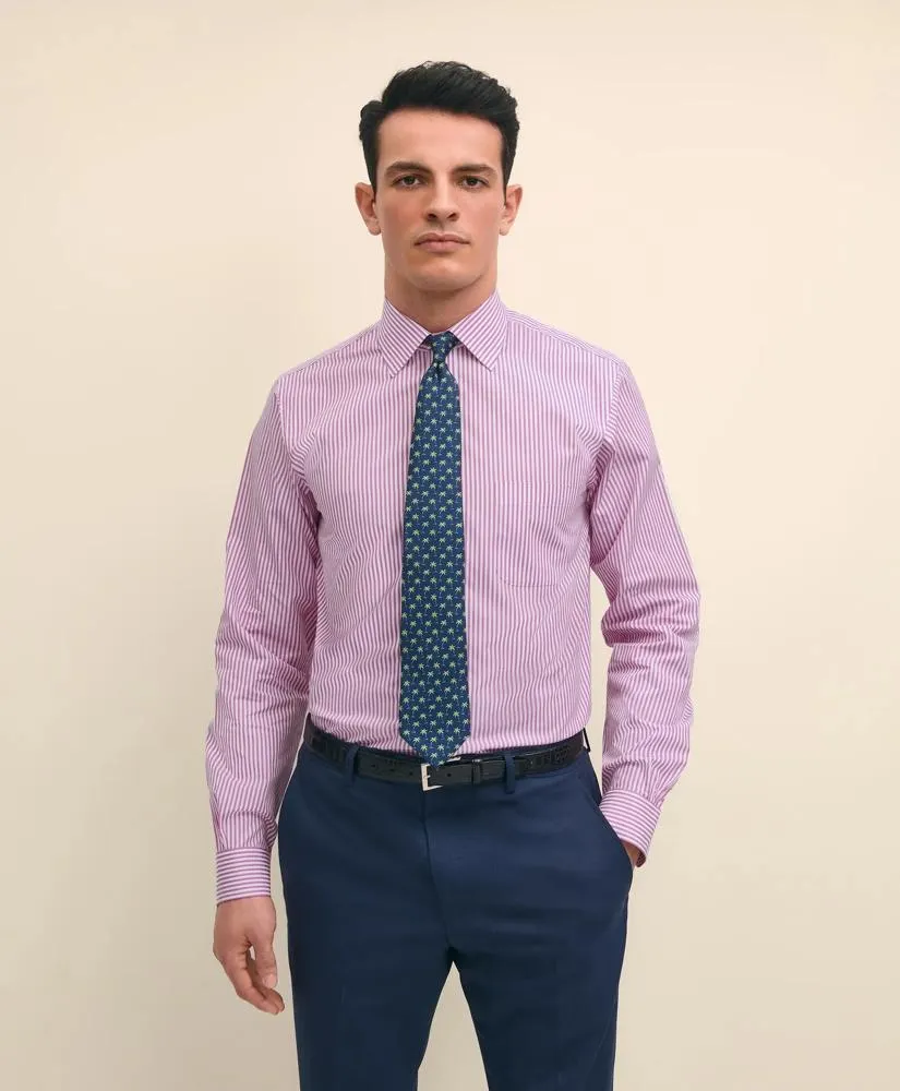 Pure Supima® Cotton Regular-Finish, Ainsley Collar Striped Dress Shirt