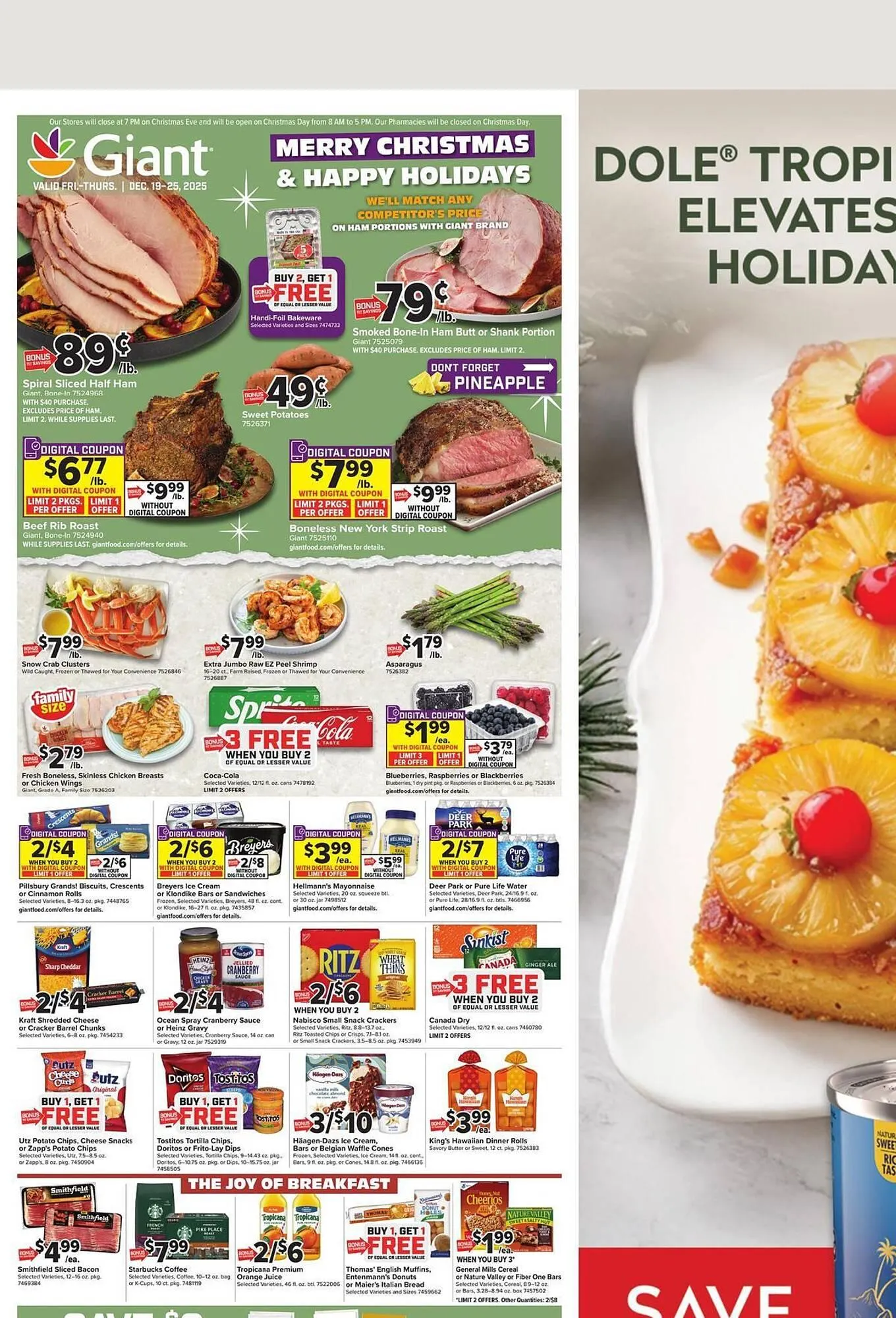 Weekly ad Giant Food weekly ad from December 19 to December 25 2025 - Page 1