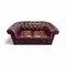 Vintage Chesterfield Two-Seater Sofa in Leather