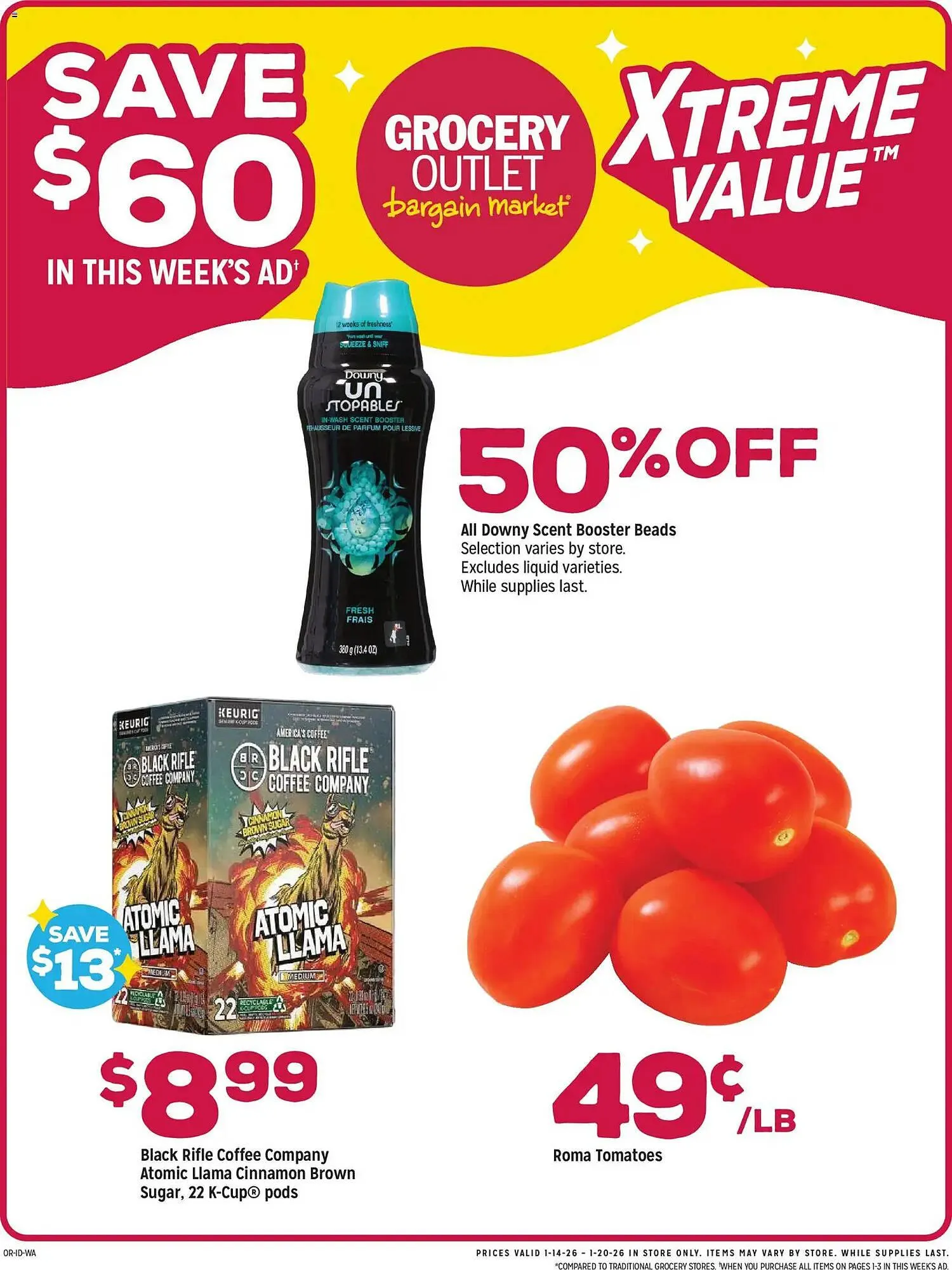 Weekly ad Grocery Outlet weekly ad from January 14 to January 21 2026 - Page 1