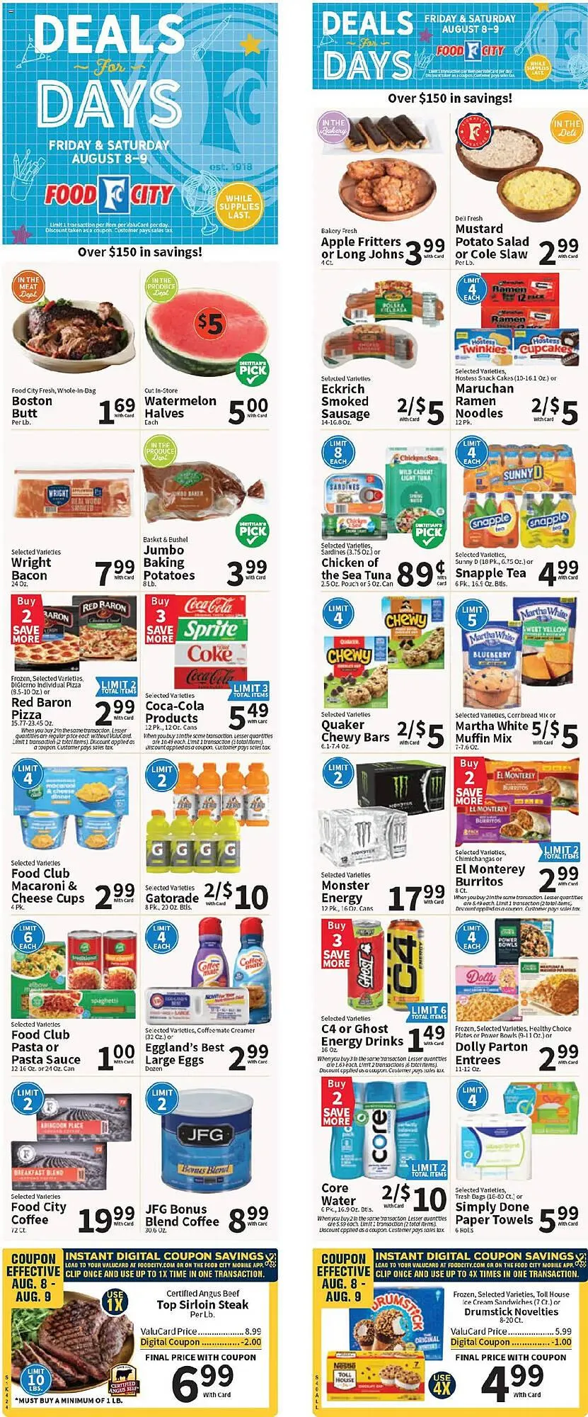 Weekly ad Food City Weekly Ad from August 6 to August 13 2025 - Page 1