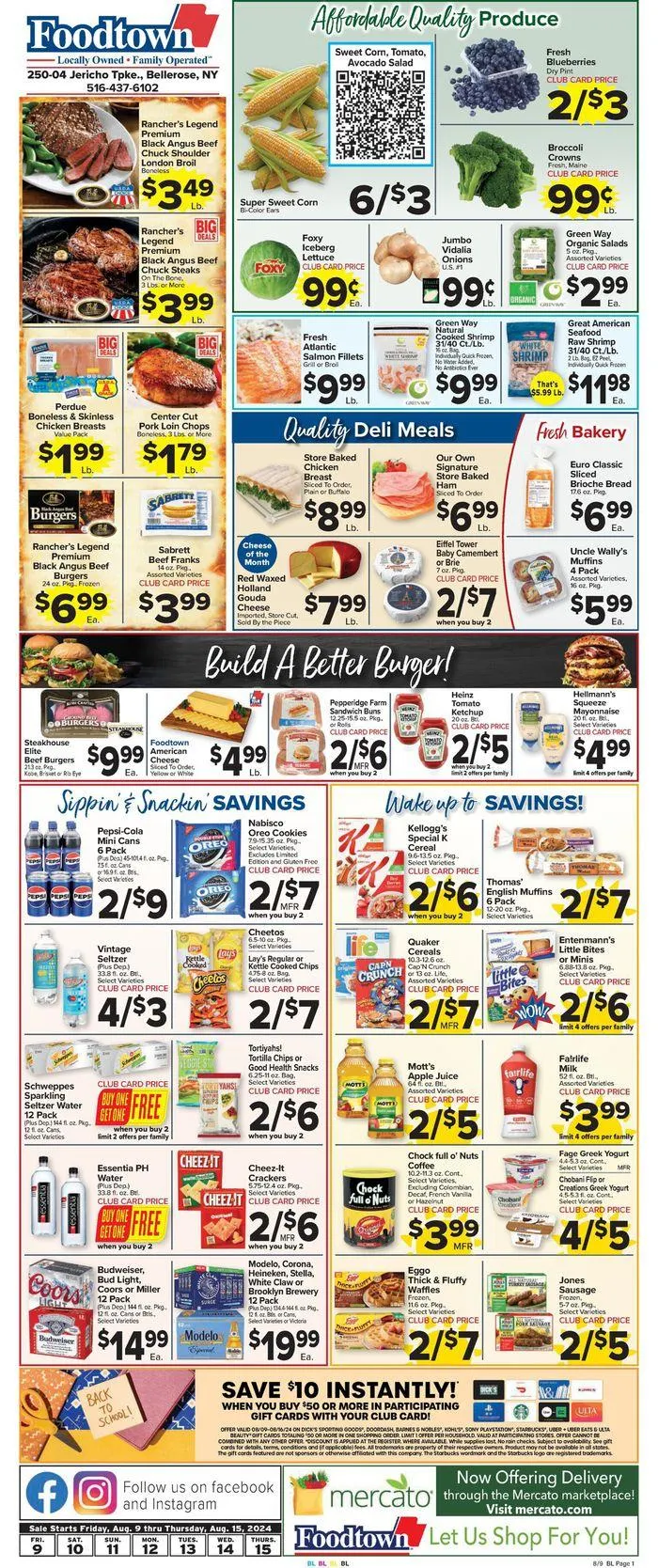 Weekly ad Discover attractive offers from August 9 to August 15 2024 - Page 1