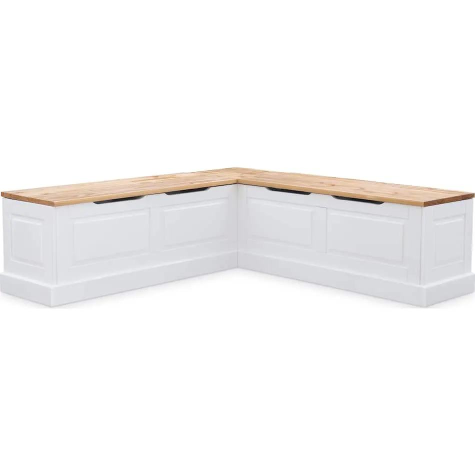 Porter Corner Backless Storage Bench