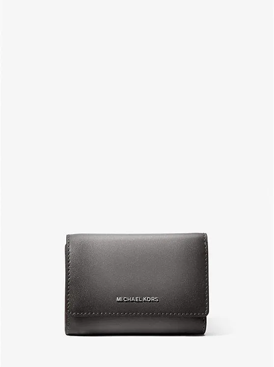 Bryant Medium Burnished Leather Tri-Fold Wallet