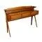 Vintage Console Table in Oak Veneer and Brass, 1950s