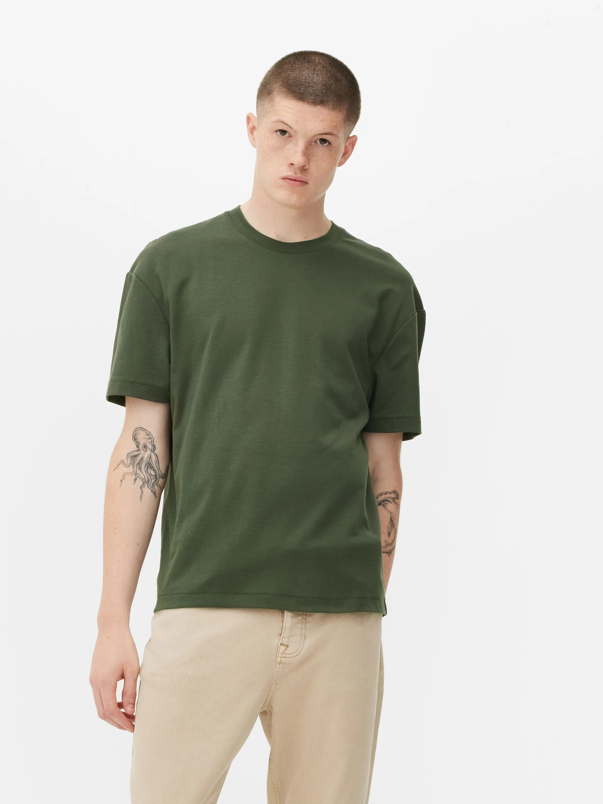 T-shirt corte quadrado Kem