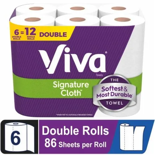 Viva Signature Cloth Paper Towels Double Rolls