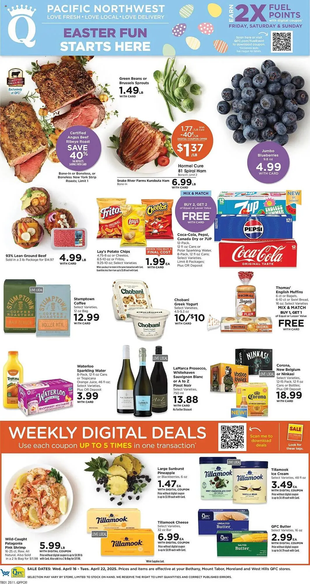 Weekly ad QFC Weekly Ad from April 16 to April 22 2025 - Page 1