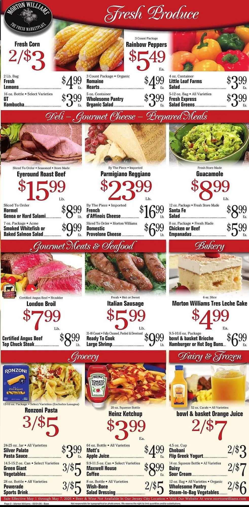 Weekly promotion Morton Williams weekly ad spanning from May 1 to May 7 2026 - Page 2 for Catalogue 365