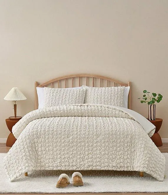 Dafni Ruched Plush Comforter Mini Set