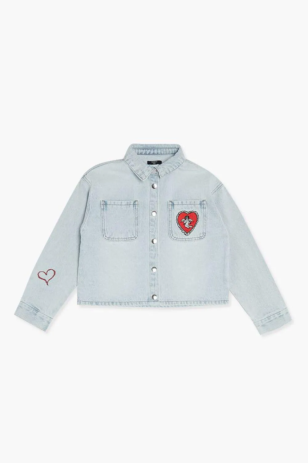 Girls Cupid Patch Denim Jacket (Kids)