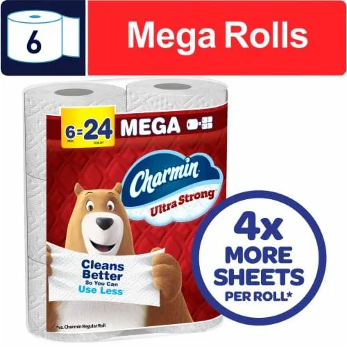 Charmin Ultra Strong Toilet Paper 6 Mega Rolls