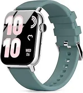 Smart Watches for Women, 1.83" HD Fitness Tracker (Answer/Make Calls), 120+ Sport Modes with Heart Rate/Sleep Monitor, IP68 Waterproof, Fitness Watch for iOS Android, Green