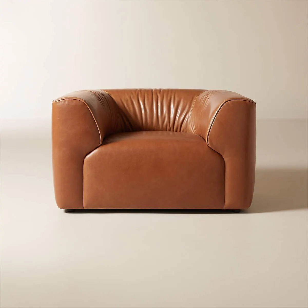 Rodez Saddle Leather Accent Chair