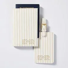 Fillmore Vegan Leather Luggage Tag and Passport Case