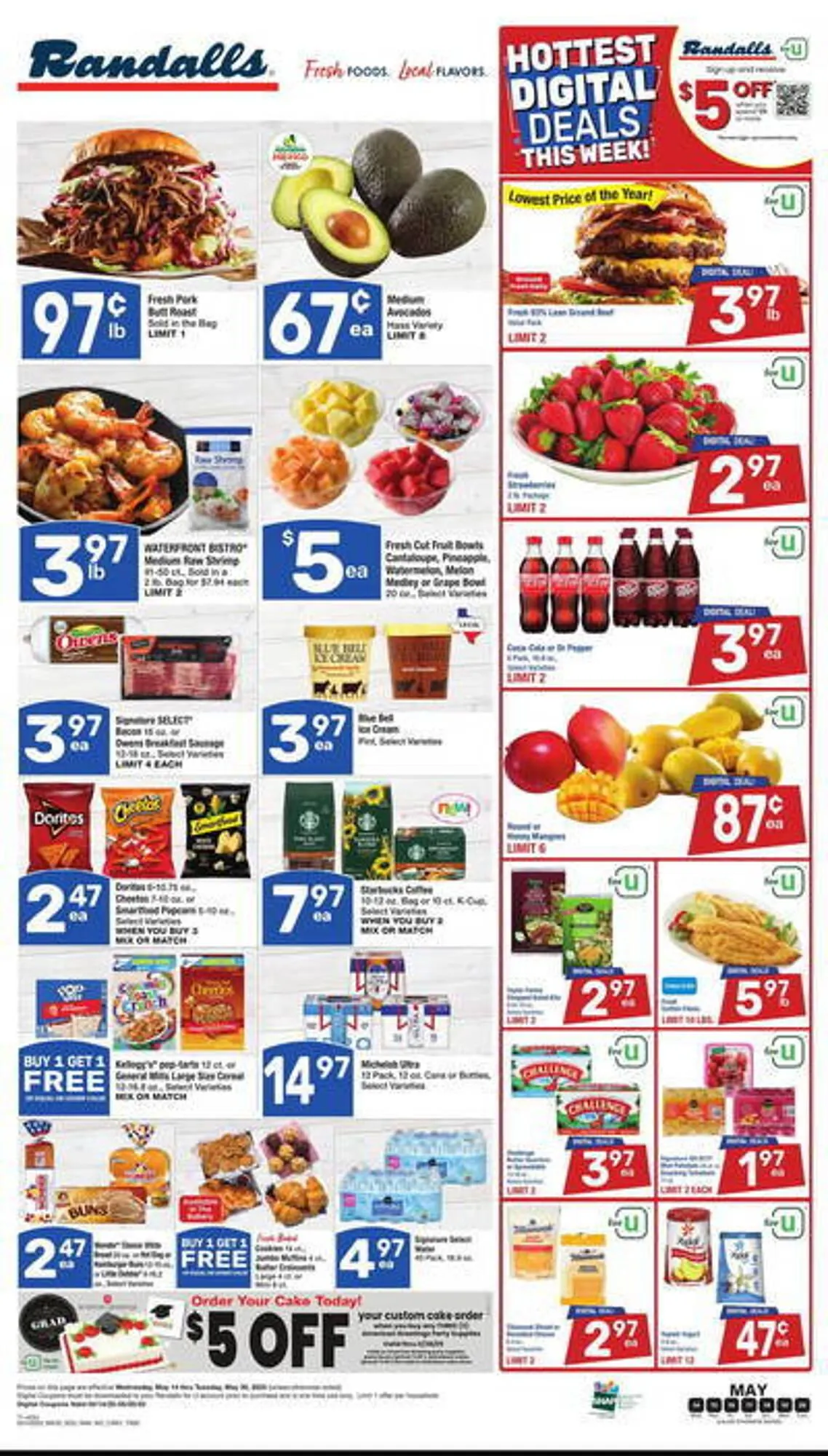 Weekly ad Randalls Weekly Ad from May 14 to May 20 2025 - Page 1