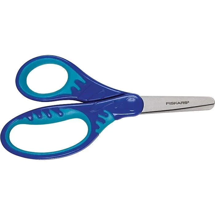 Fiskars SoftGrip 5" Steel Kids Scissors,
