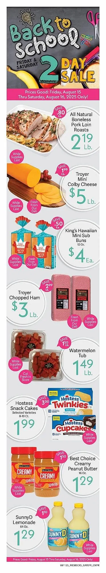 Riesbeck Weekly Ad - 1