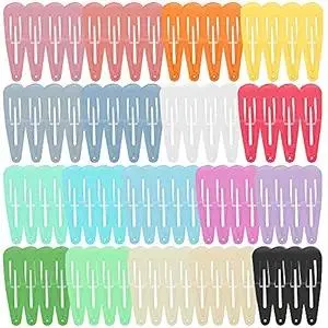 Snap Hair Clips Hair Barrettes for Girls, Anezus 80 Pcs 2 Inch Non-Slip Barrettes Hair Accessories for Girls, Women, Kids Teens or Toddlers