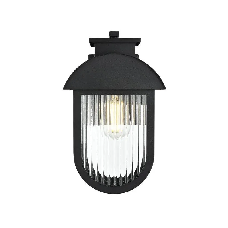 Alysha 8 Inch Outdoor Wall Sconce in Black