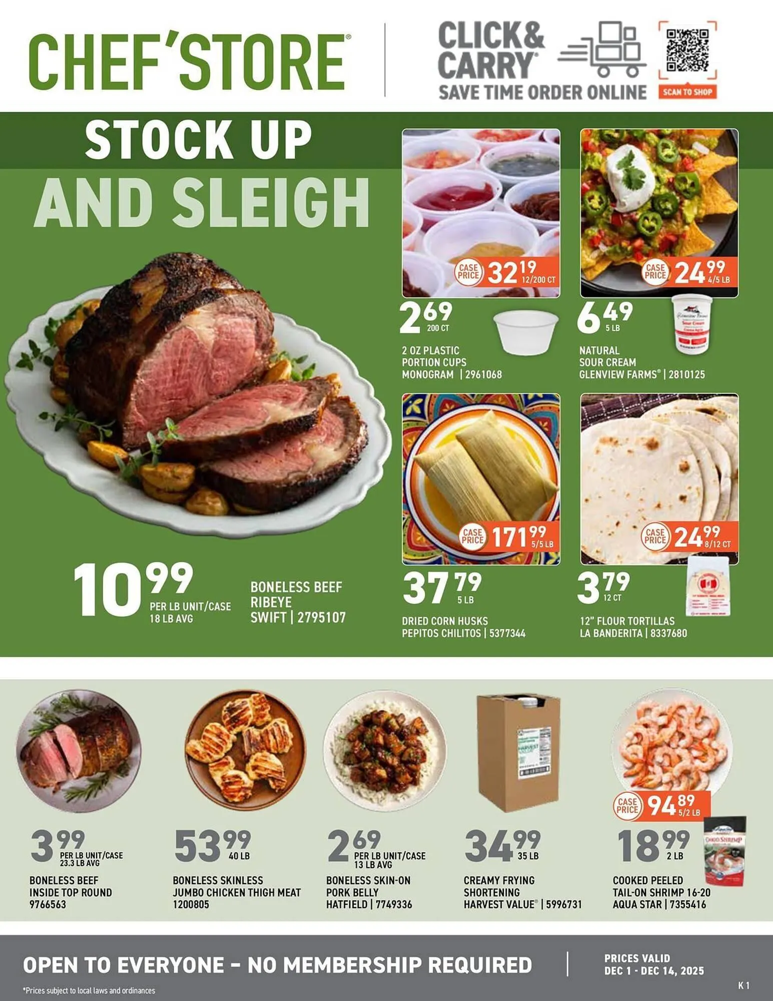 Weekly ad US Foods Chef's Store weekly ad from December 1 to December 14 2025 - Page 1