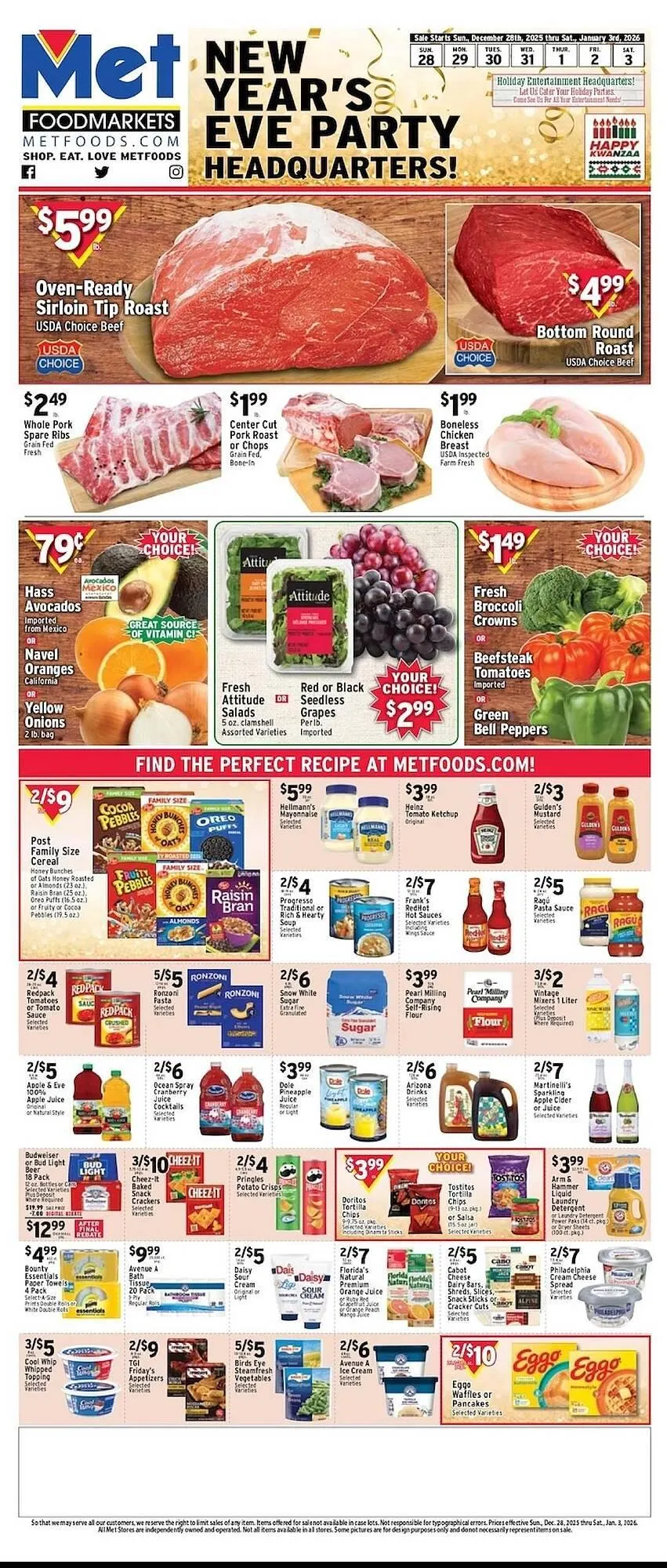 Weekly ad Met Foodmarkets weekly ad from December 28 to January 3 2026 - Page 1