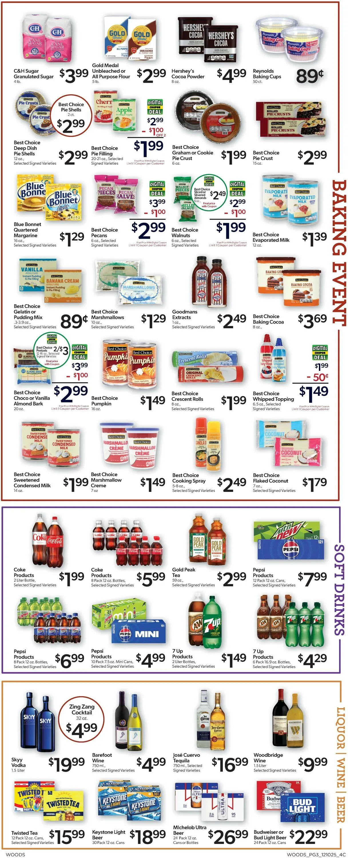Weekly ad Woods Supermarket from December 10 to December 16 2025 - Page 3