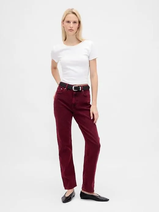 High Rise '90s Straight Jeans