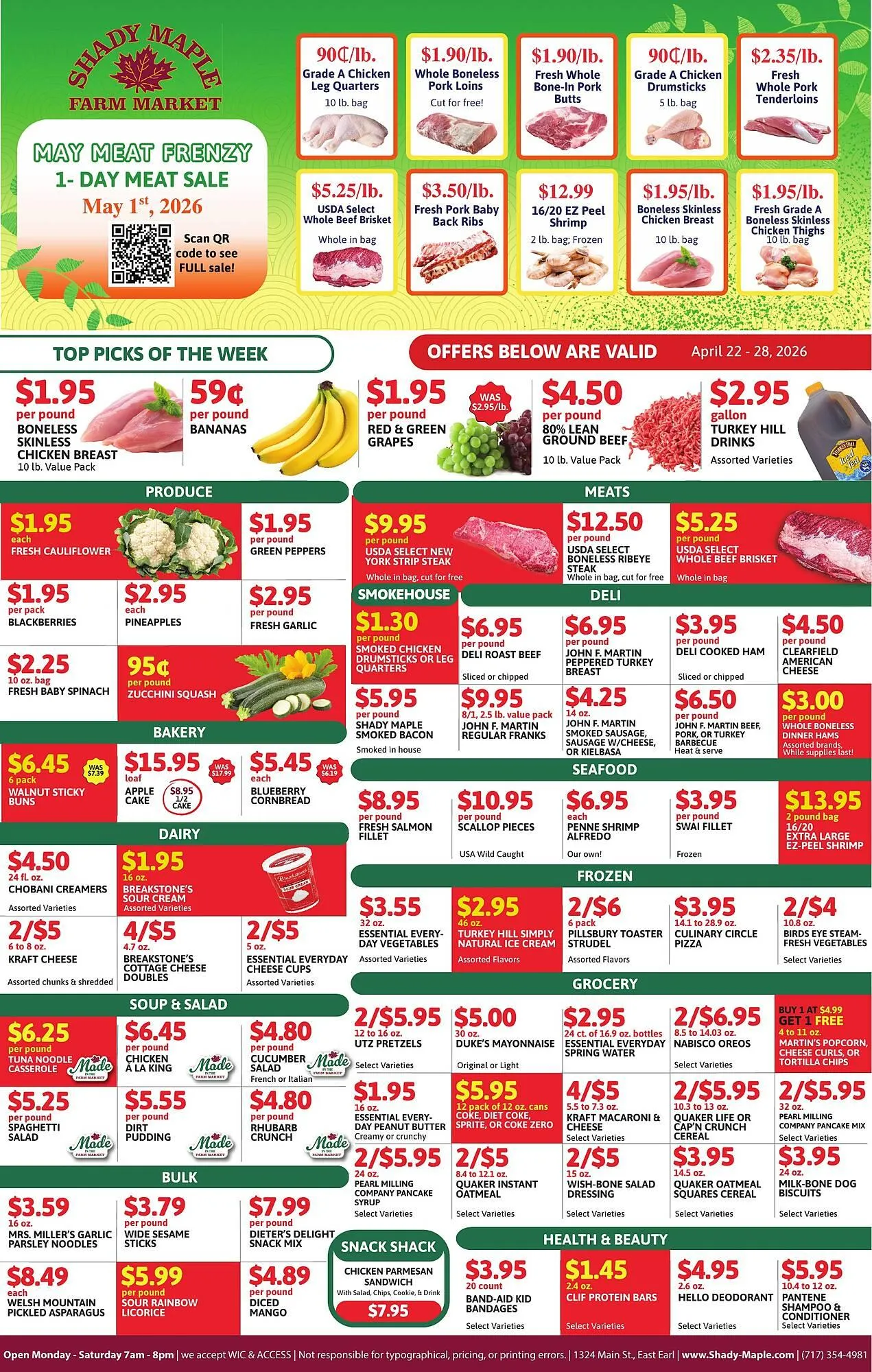 Shady Maple Farm Market weekly ad - 1