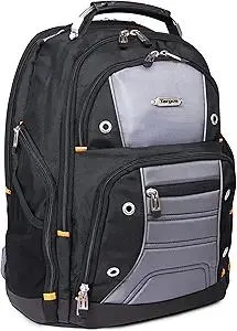 Targus Drifter II Laptop Backpack, Black/Gray – Backpack for Men for Business and Travel, Durable Water-Resistant Material, Fits up to 17" Laptops (TSB239US)