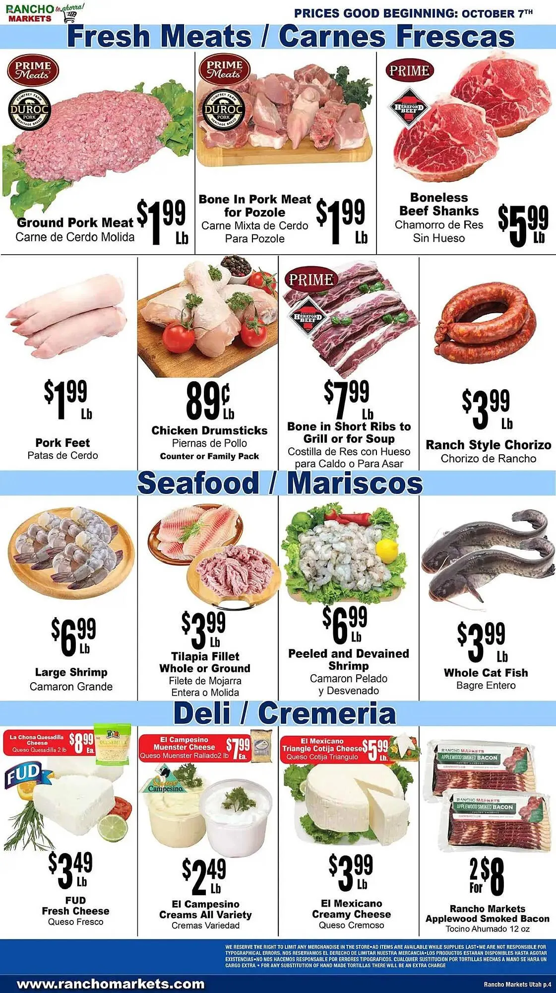 Weekly ad Rancho Markets weekly ad from October 7 to October 14 2025 - Page 4