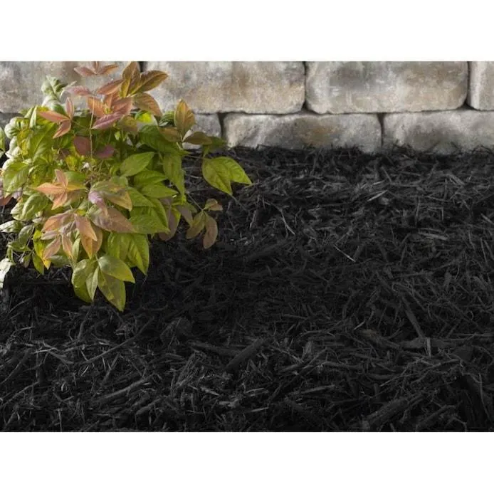 Premium Black Color Mulch Project