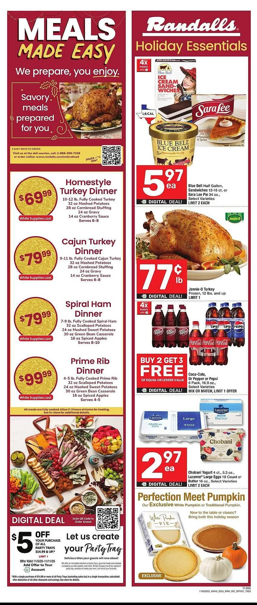 Weekly ad Randalls weekly ad from November 5 to November 11 2025 - Page 1