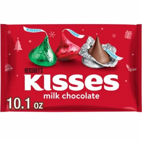 HERSHEY'S KISSES Milk Chocolate Christmas Candy Bag
