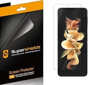Supershieldz (2 Pack) Designed for Samsung Galaxy Z Flip 3 5G Screen Protector, (Full Coverage) High Definition Clear Shield (TPU)