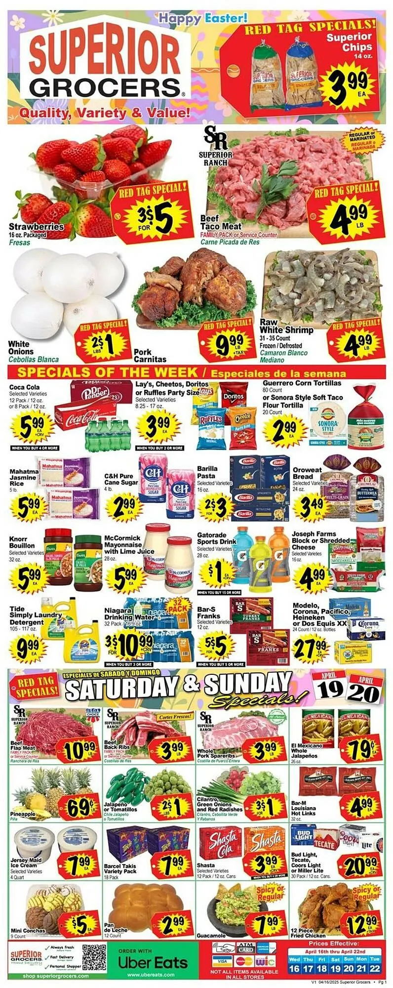 Superior Grocers Weekly Ad - 1