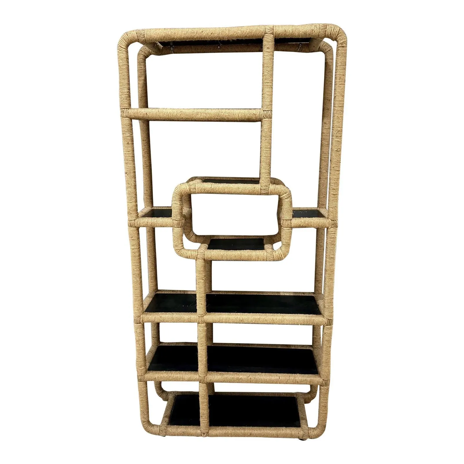 Noir Furniture Rope Wrapped Etagere