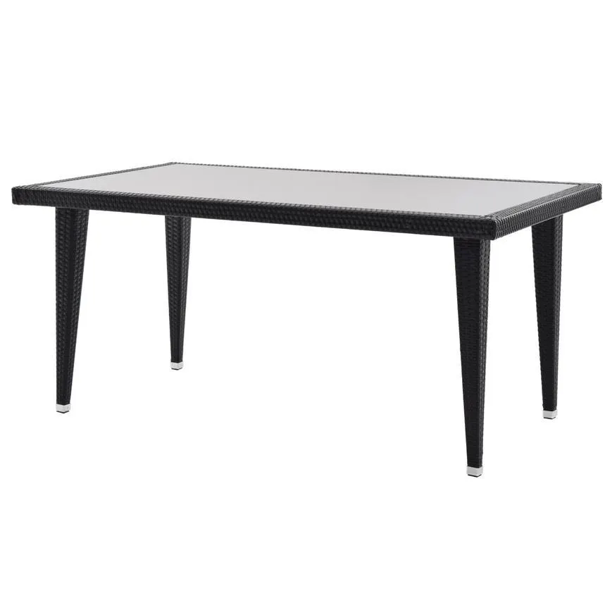 Neilina Black Rectangular Dining Table