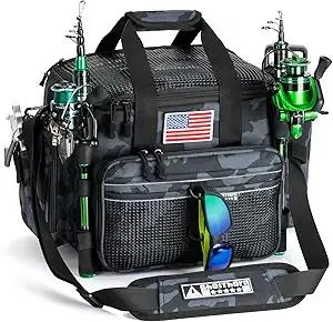 Ghosthorn Fishing Tackle Bags Salt Water Resistant Tackle Box Bag -large capacity tackle storage