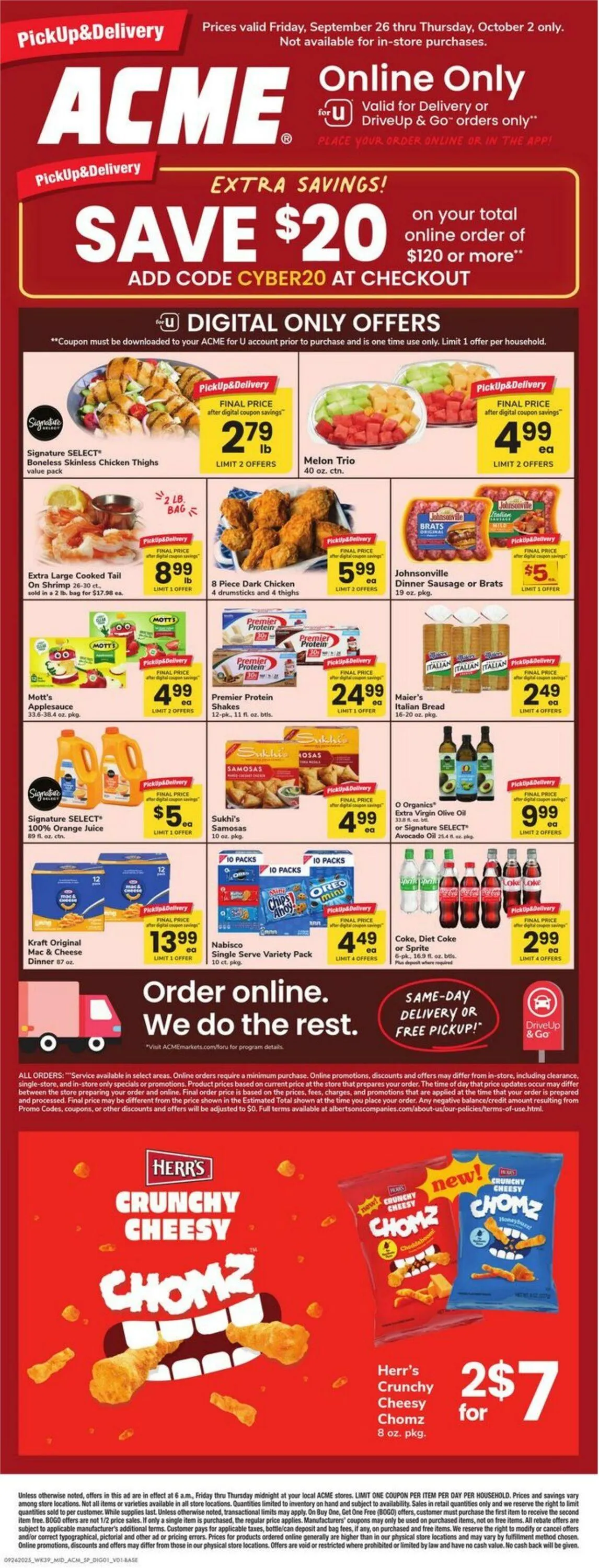 Weekly ad Acme Current weekly ad from September 26 to October 2 2025 - Page 1