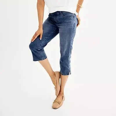Women's Croft & Barrow® Modern Pull-On Denim Capris