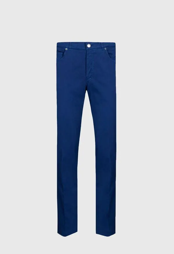 Cotton & Silk Five Pocket Pant