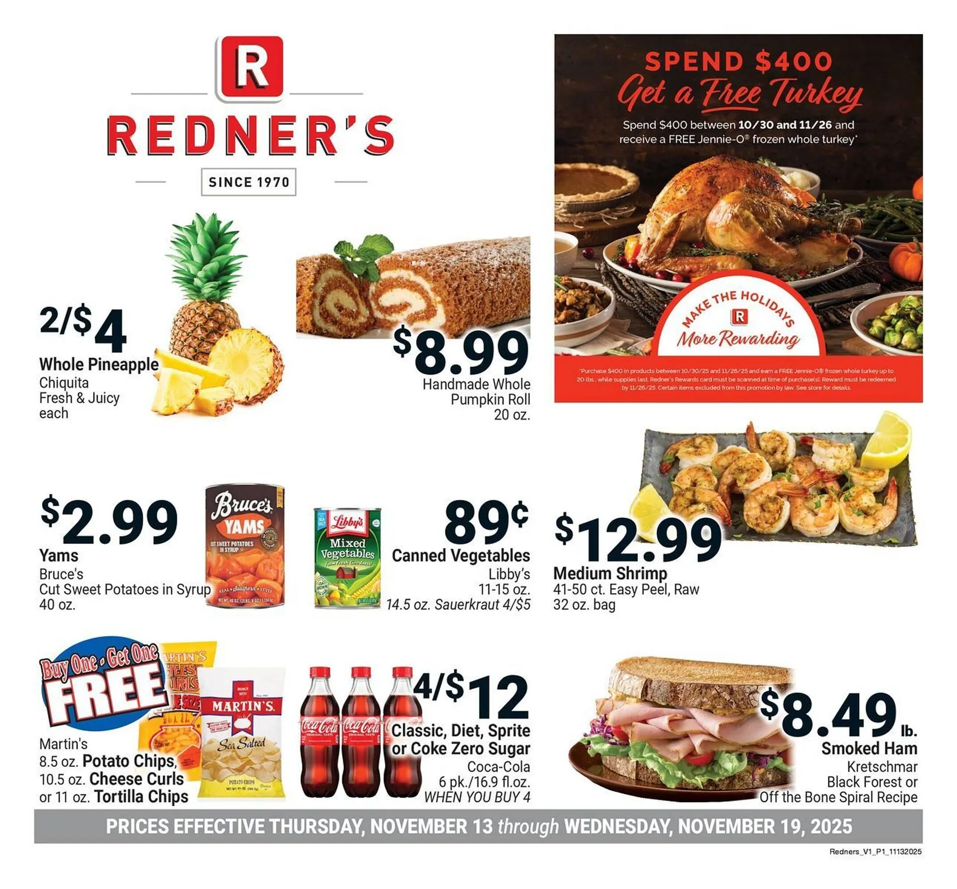 Weekly ad Redner's Warehouse weekly ad from November 13 to November 19 2025 - Page 1