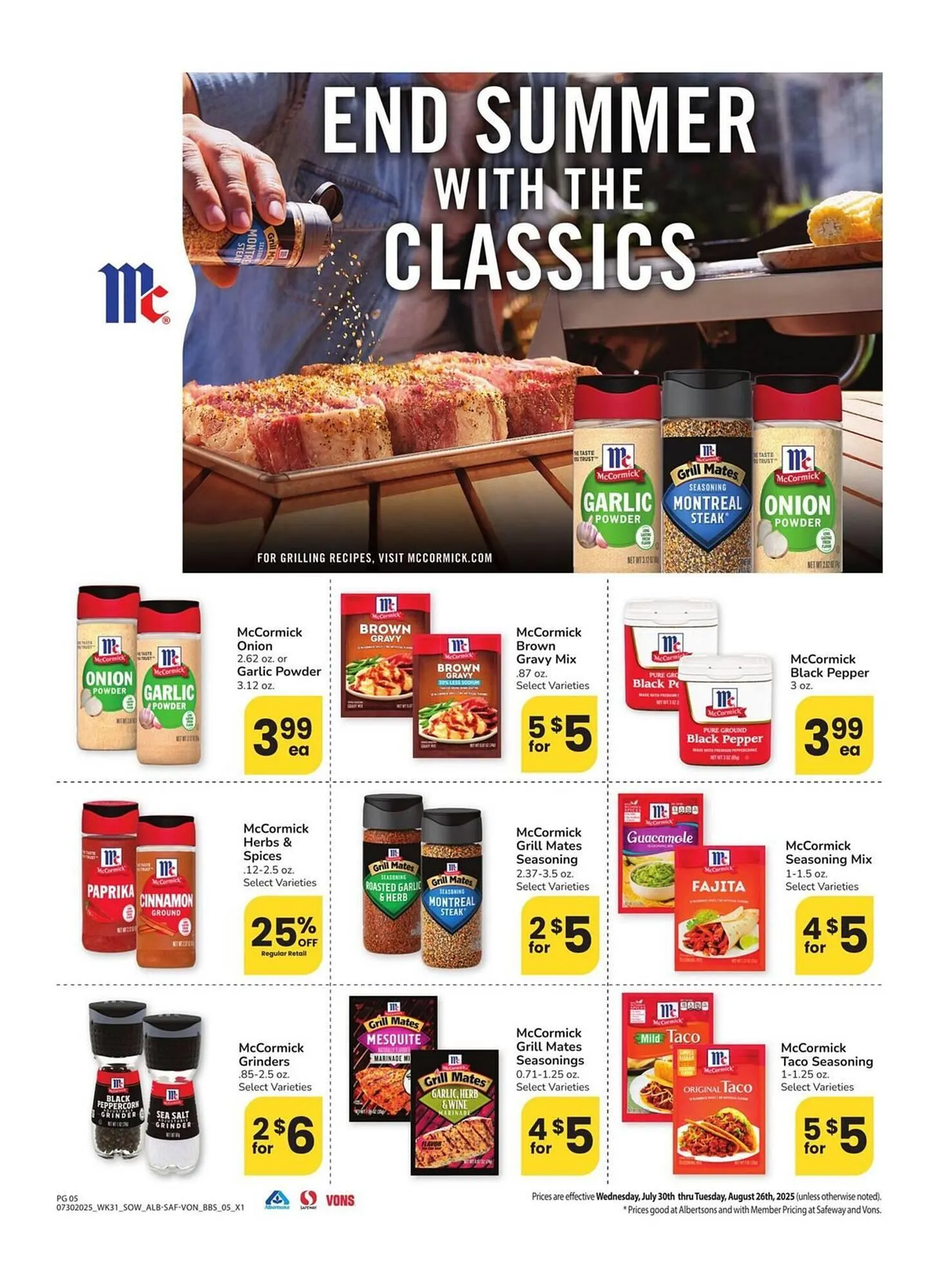 Weekly ad Albertsons Weekly Ad from July 30 to August 26 2025 - Page 5