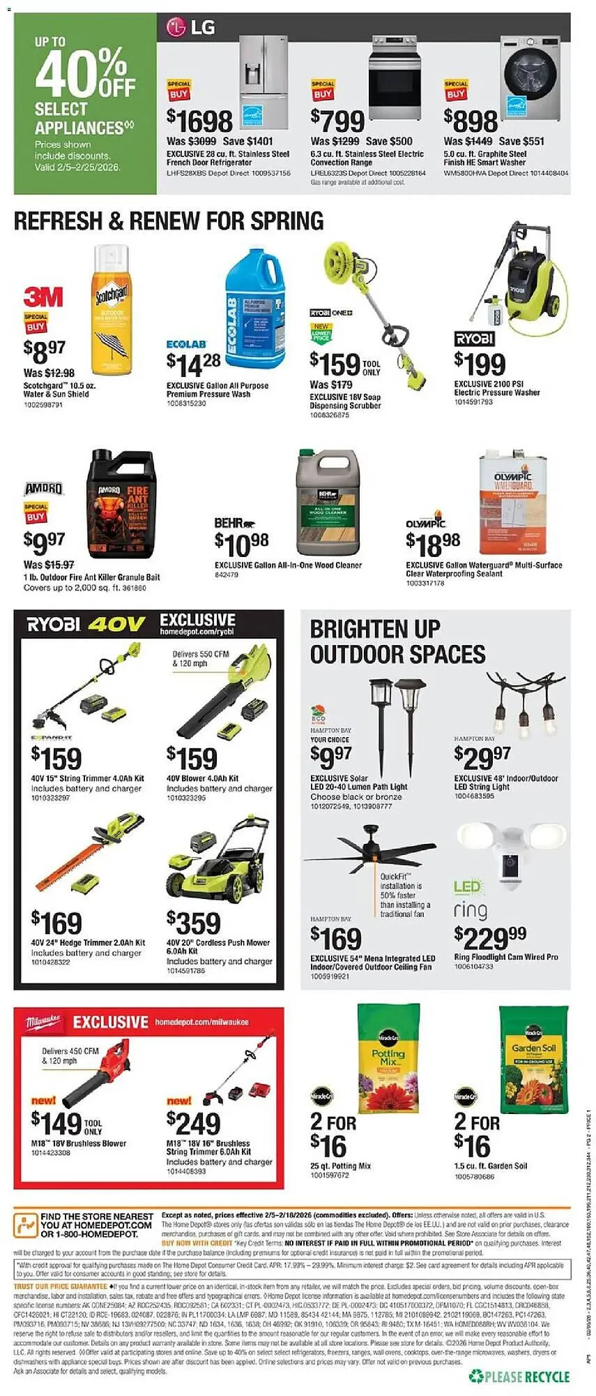 Weekly ad The Home Depot flyer from February 5 to February 18 2026 - Page 2