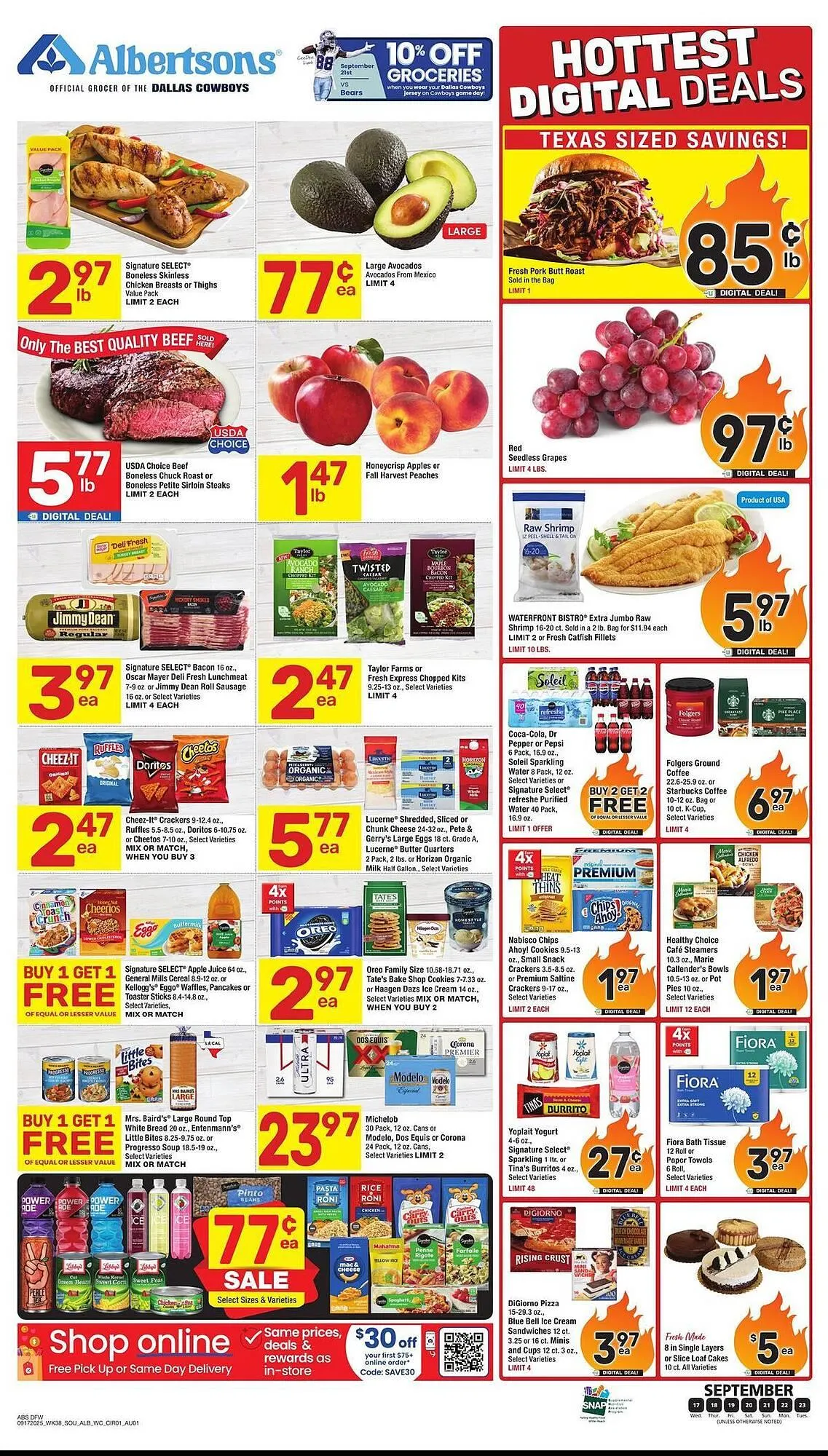 Weekly ad Albertsons weekly ad from September 17 to September 23 2025 - Page 1