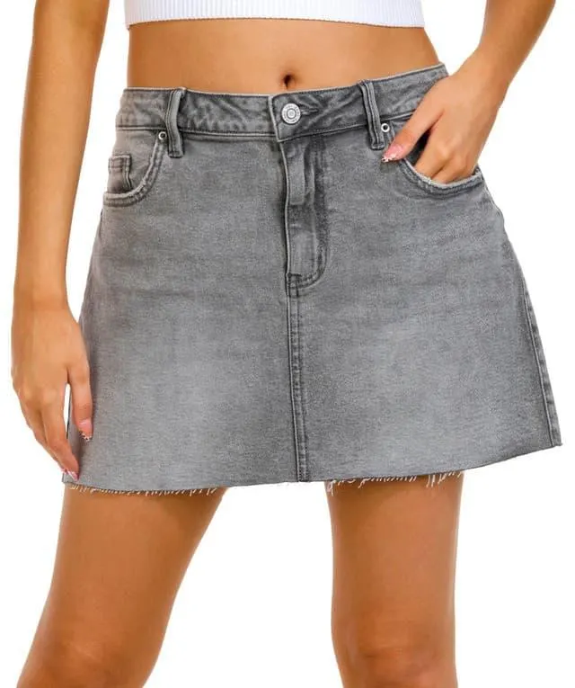 YMI Juniors Denim Micro Mini Skirt