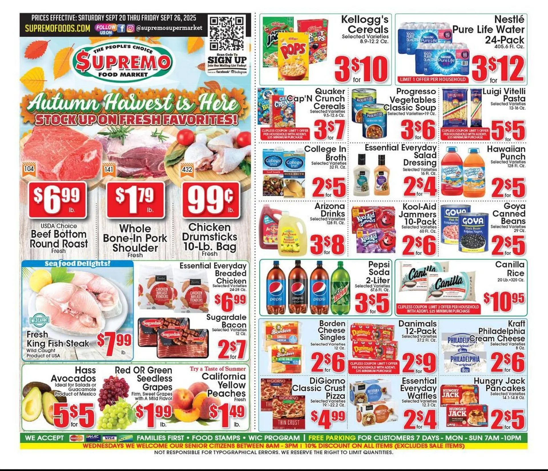Weekly ad Supremo Foods Inc weekly ad from September 20 to September 26 2025 - Page 1